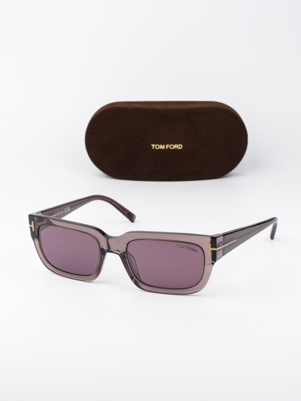 Tom Ford EZRA Women Sunglasses Brown Bordeaux Mirror FT1075/S 45U NEW AUTHENTIC